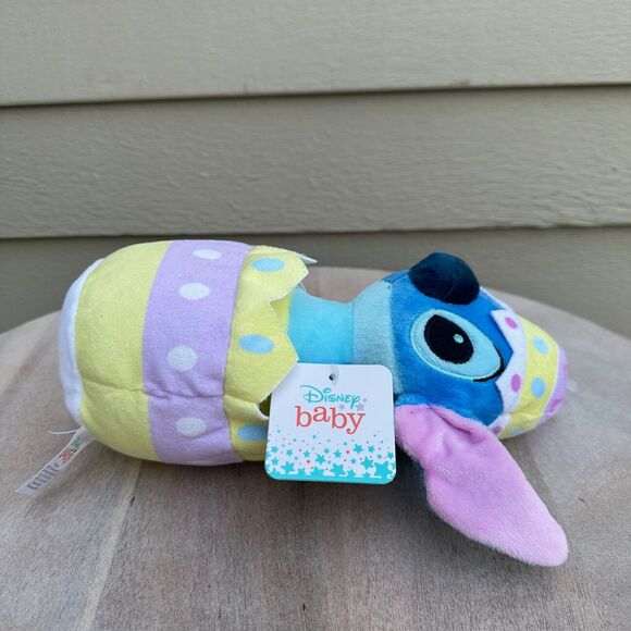 Stitch Easter Bunny in Egg Ears Are Rustling Pastel NWT Soft Plush Disney Baby - Picture 5 of 10